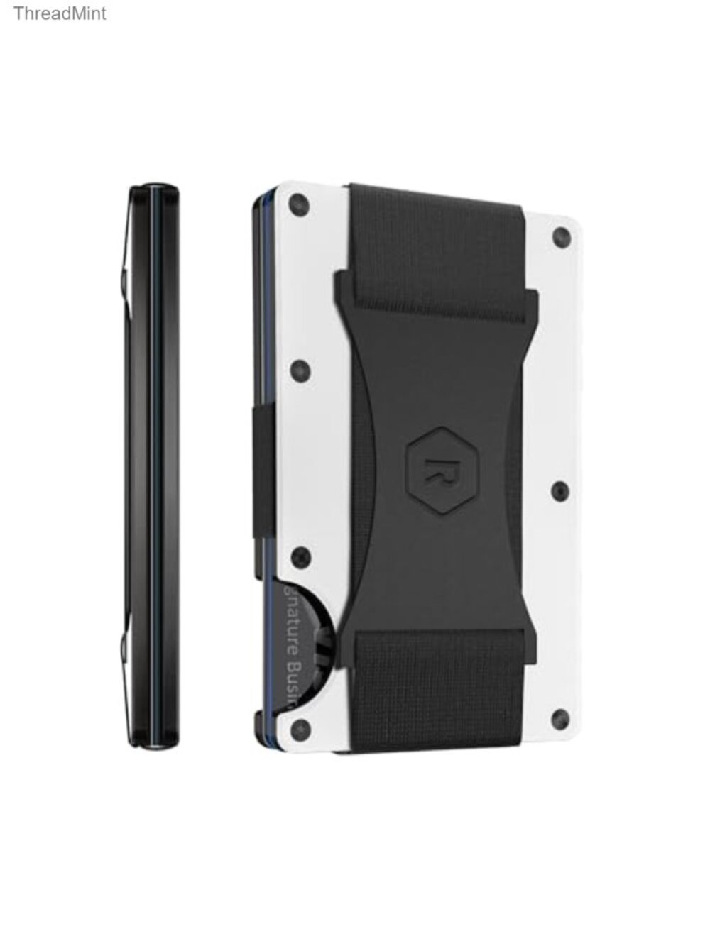 Slim Minimalist RFID Protected Front Pocket Wallet with Cash Strap